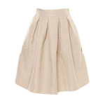 Tan Jacquard Skirt